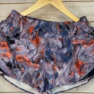 Lululemon Hotty SHORTS  High-Rise Short 2.5" Atmospheric Purple Navy Size 6 nwt